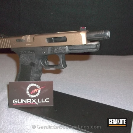Powder Coating: Glock 35,Glock,Magwell,Handguns,Custom Millwork,Burnt Bronze H-148,Custom