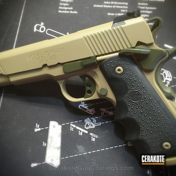 Cerakoted H-235 Coyote Tan With H-236 O.d. Green