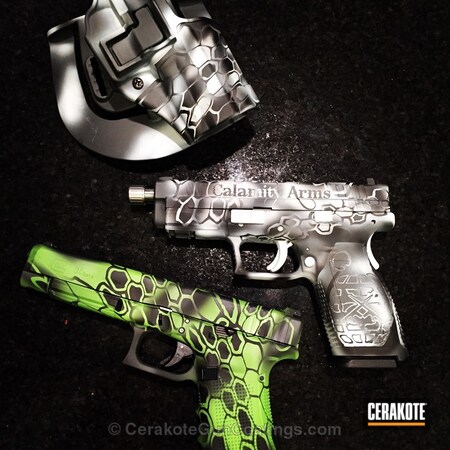 Powder Coating: Bright White H-140,Graphite Black H-146,Glock,Zombie Green H-168,Handguns
