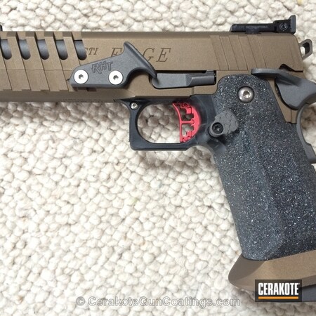 Powder Coating: Handguns,STI Edge 9mm,Tungsten H-237,Burnt Bronze H-148,STI