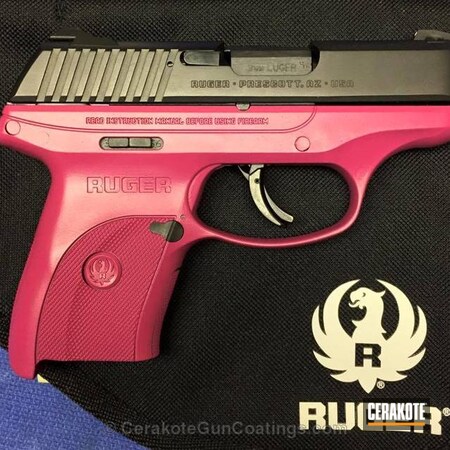 Powder Coating: Graphite Black H-146,Ruger LC9S,Handguns,SIG™ PINK H-224,Ruger