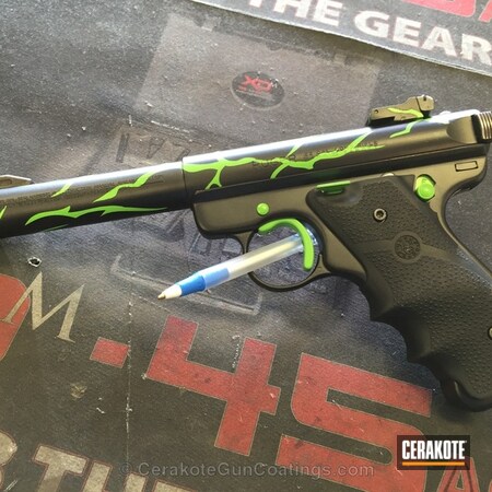 Powder Coating: Graphite Black H-146,Handguns,Ruger,Wild Green H-207