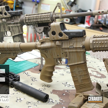 Powder Coating: DPMS Panther Arms,SMITH & WESSON BROWN - DISCONTINUED H-215,Smith's Brown,Tactical Rifle,Coyote Tan H-235