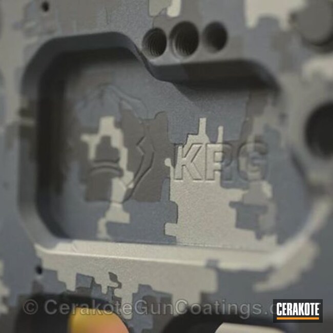 Cerakoted H-214 Smith's Grey With H-185 Blue Titanium And H-234 Sniper Grey