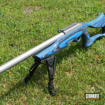 Powder Coating: Tactical Rifle,Ruger,Sky Blue H-169,Titanium H-170
