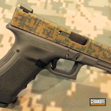 Powder Coating: Glock,Handguns,Highland Green H-200,Sniper Grey H-234,Sniper Grey,Burnt Bronze H-148