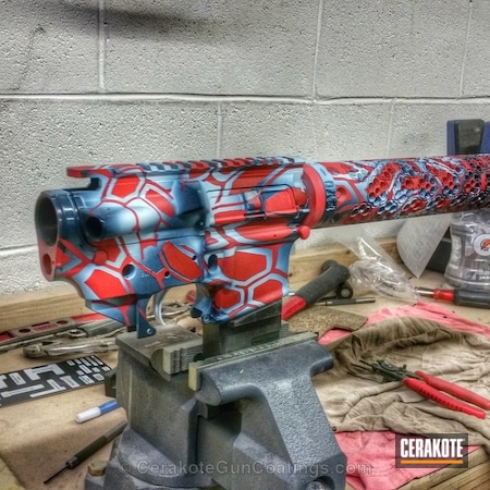 Powder Coating: Crimson H-221,Snow White H-136,NRA Blue H-171,Tactical Rifle