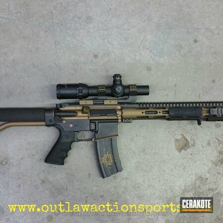 Powder Coating: Graphite Black H-146,DPMS Panther Arms,Tactical Rifle,Burnt Bronze H-148