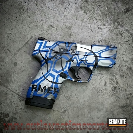 Powder Coating: Smith & Wesson,NRA Blue H-171,Handguns,Crushed Silver H-255,Tungsten H-237