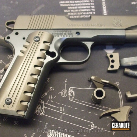 Powder Coating: Handguns,Remington,Gun Metal Grey H-219,Titanium H-170