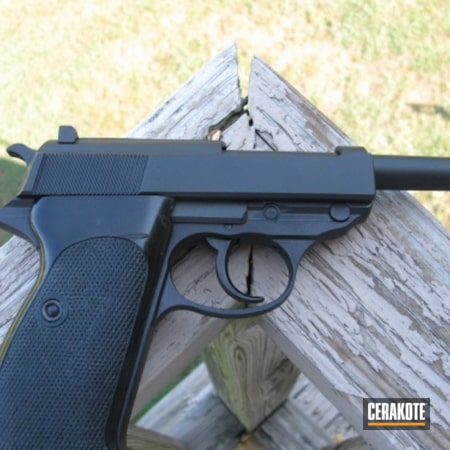 Powder Coating: 9mm,Walther P38,Luger,Handguns,Walther,Armor Black H-190,Semi-Auto