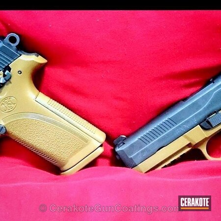 Powder Coating: Graphite Black H-146,Handguns,FN Mfg.,FS FIELD DRAB H-30118
