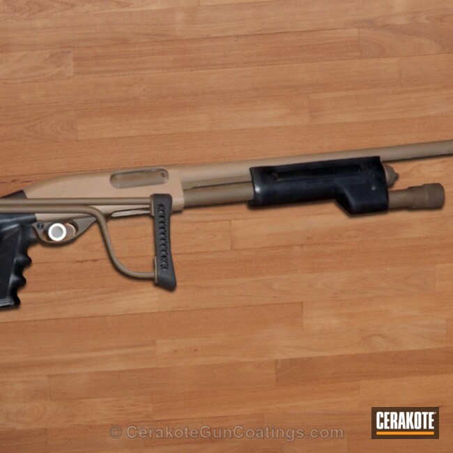 Cerakoted H-235 Coyote Tan With H-226 Patriot Brown