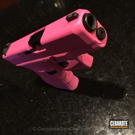 Powder Coating: Glock,Handguns,Armor Black H-190,Prison Pink H-141