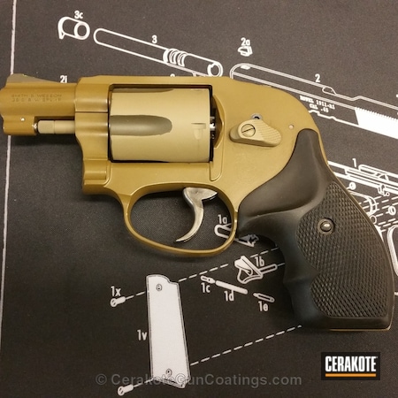 Powder Coating: Smith & Wesson,Revolver,Tarjac Green H-206,FS FIELD DRAB H-30118,Coyote Tan H-235