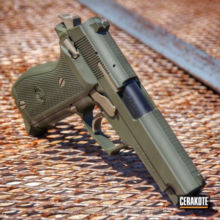 Powder Coating: Smith & Wesson,Handguns,MAGPUL® O.D. GREEN H-232,Benchmade Coyote Tan H-239