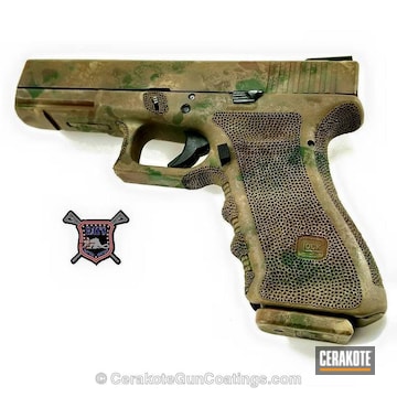 Cerakoted H-200 Highland Green With H-212 Federal Brown And H-267 Magpul Flat Dark Earth