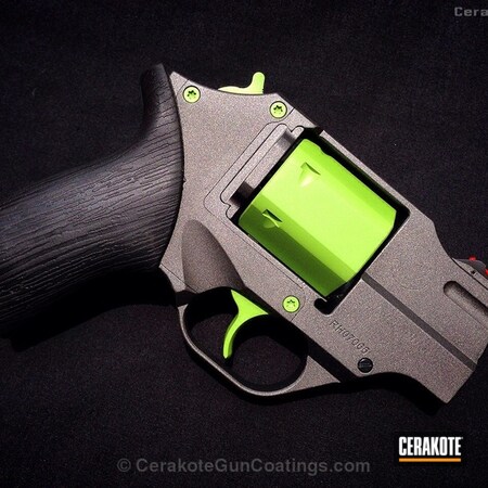 Powder Coating: Zombie Green H-168,Handguns,Tungsten H-237
