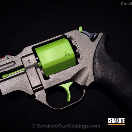 Powder Coating: Zombie Green H-168,Handguns,Tungsten H-237
