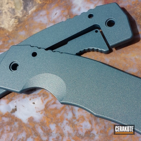 Powder Coating: Knives,Blue Titanium H-185