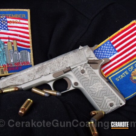 Powder Coating: Shimmer Gold H-153,1911,Handguns,Burnt Bronze H-148