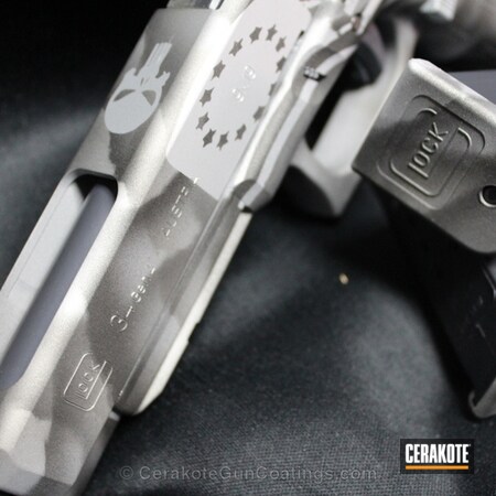 Powder Coating: Glock,Handguns,Crushed Silver H-255,Cobalt H-112,Titanium H-170