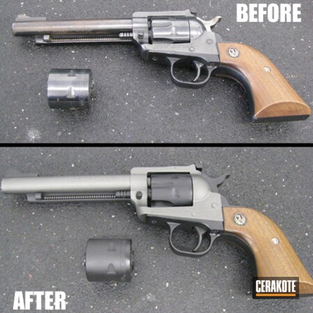 Powder Coating: Graphite Black H-146,Revolver,Tungsten H-237,Ruger