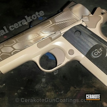 Cerakoted H-226 Patriot Brown With H-267 Magpul Flat Dark Earth And H-199 Desert Sand