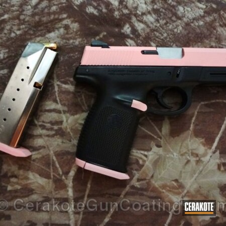 Powder Coating: Smith & Wesson,Bazooka Pink H-244,Ladies,Handguns