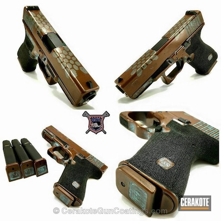 Powder Coating: Graphite Black H-146,Glock,Safety Orange H-243,Copper Color,Handguns,Pistol,Custom Mix,Robin's Egg Blue H-175,Stainless H-152,Burnt Bronze H-148