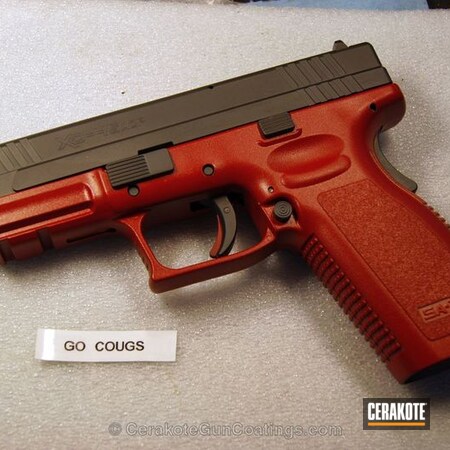 Powder Coating: Crimson H-221,Handguns,Springfield Armory,Sniper Grey C-239,Sniper Grey,Coug XD