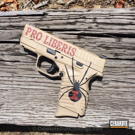 Powder Coating: Graphite Black H-146,Crimson H-221,Handguns,DESERT SAND H-199,Springfield Armory