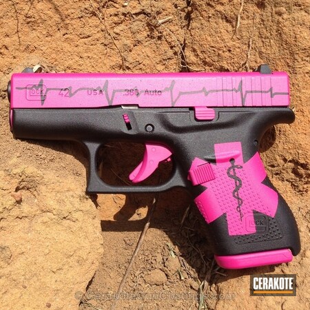 Powder Coating: Graphite Black H-146,Glock,Handguns,SIG™ PINK H-224