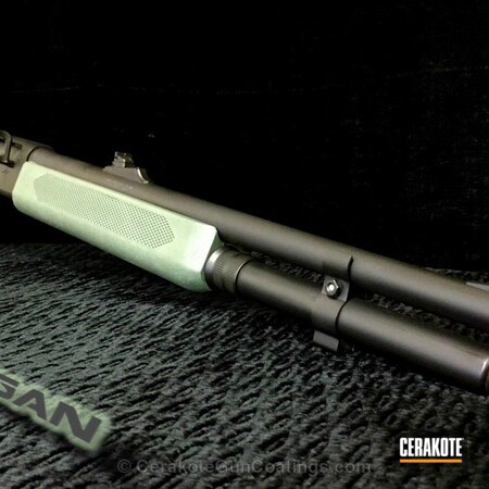 Powder Coating: Graphite Black H-146,Shotgun,Remington,Foliage Green H-263,Defense