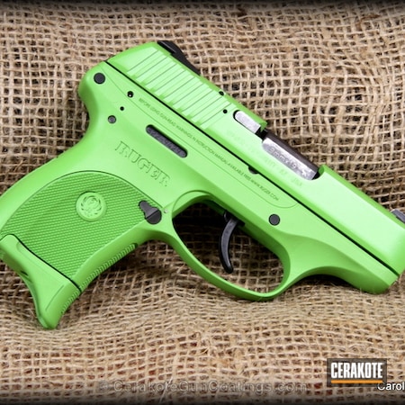 Powder Coating: Zombie Green H-168,Handguns,Ruger