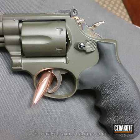 Powder Coating: Smith & Wesson,Revolver,MAGPUL® O.D. GREEN H-232