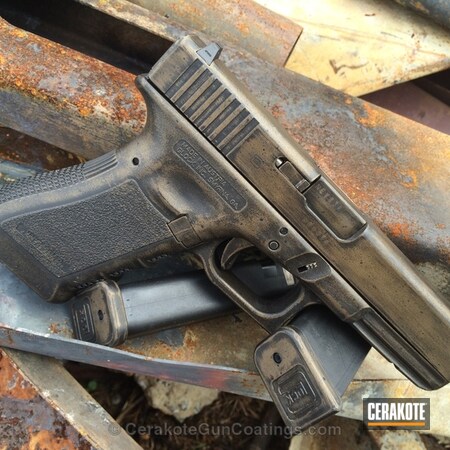 Powder Coating: Graphite Black H-146,Glock,Handguns,Burnt Bronze H-148