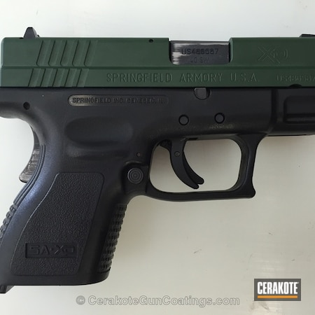 Powder Coating: Handguns,Highland Green H-200,Springfield Armory