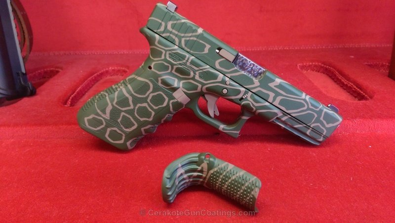 H-220 Highland Green with H-20180 FS Tan by Matthew F Barthold | Cerakote