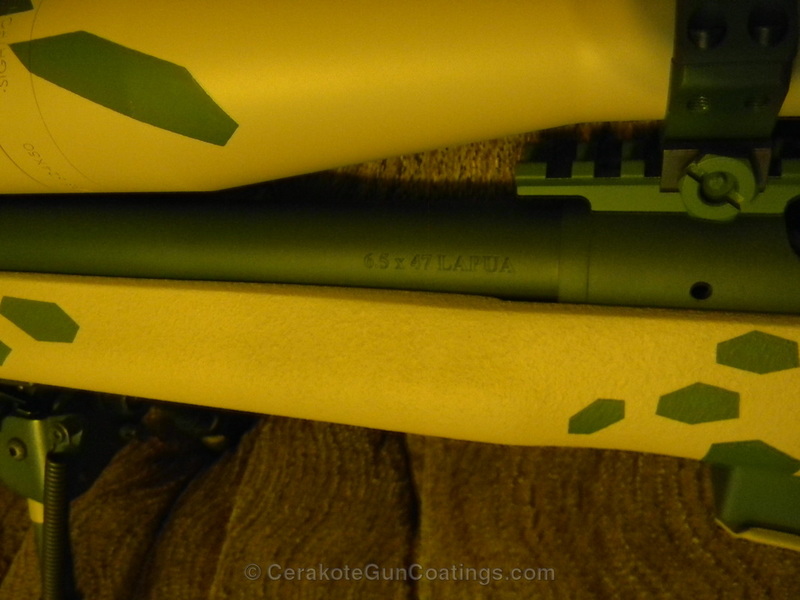 H-199 Desert Sand with H-200 Highland Green by Chris Abbott | Cerakote