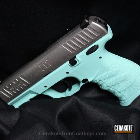 Powder Coating: Handguns,Walther,Robin's Egg Blue H-175