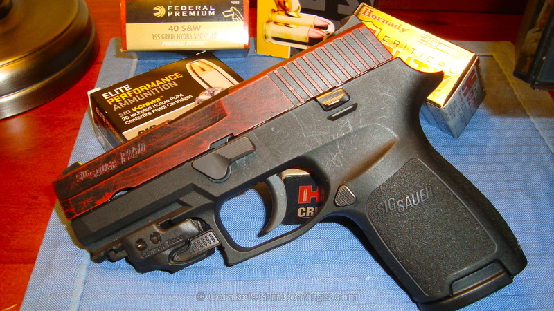 H-221 Crimson with H-152 Stainless by Steve | Cerakote