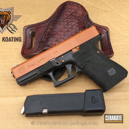 Powder Coating: Glock,Safety Orange H-243,Handguns,Burnt Bronze H-148