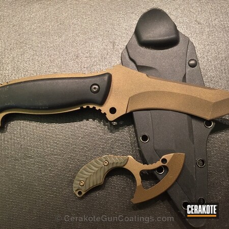 Powder Coating: Knives,CRKT,Burnt Bronze H-148