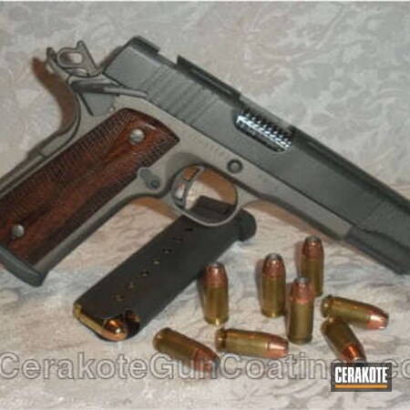 Powder Coating: 1911,Handguns,Tactical Grey H-227,Titanium H-170