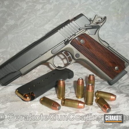 Powder Coating: 1911,Handguns,Tactical Grey H-227,Titanium H-170