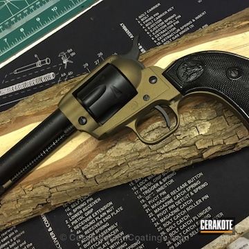 Cerakoted H-148 Burnt Bronze With H-146 Graphite Black And Mc-156 Micro Clear High Gloss
