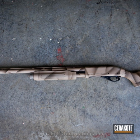 Powder Coating: Shotgun,DESERT SAND H-199,Remington,Patriot Brown H-226