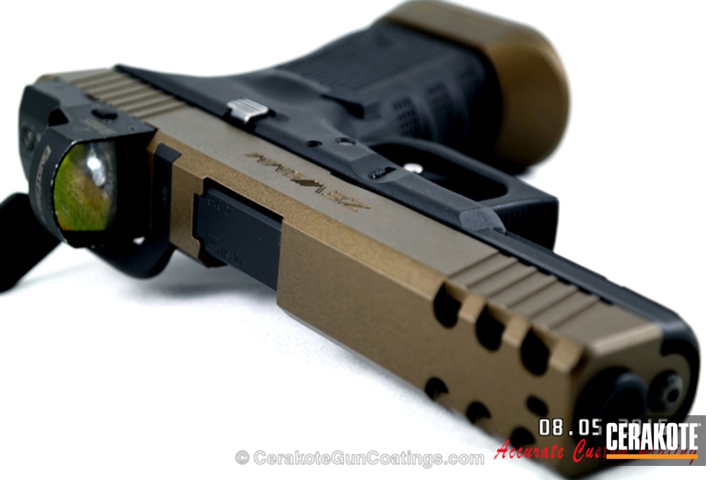 H 190 Armor Black with H 148 Burnt Bronze by Jhun Cirujano Cerakote H 190 Armor Black with H 148 Burnt Bronze by Jhun Cirujano Cerakote