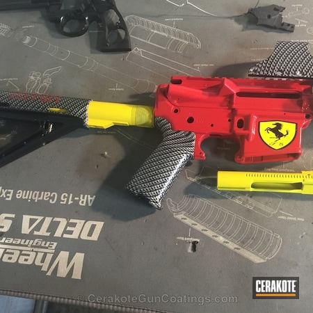 Powder Coating: High Gloss Ceramic Clear,Corvette Yellow H-144,Ferrari,USMC Red H-167,Stag Arms,Tactical Rifle